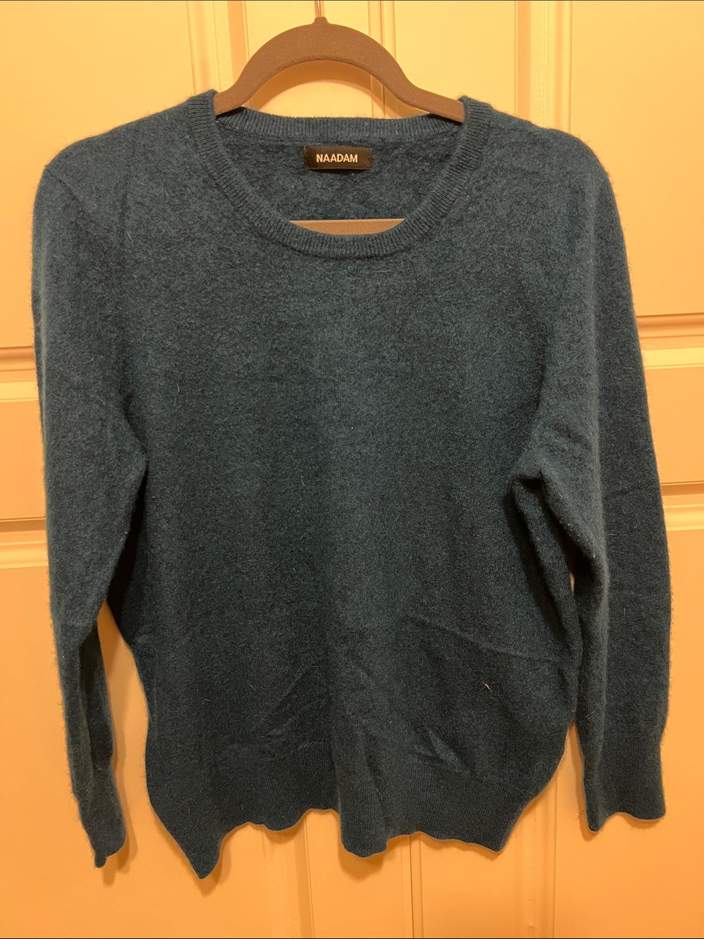 NAADAM Teal Crewneck Cashmere Sweater XL